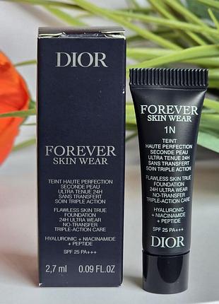 Оригінал тональний крем dior forever skin wear 1n