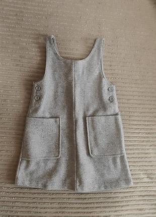 Сарафан комбинезон zara осенний на 116см