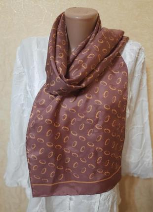 Шелковый шарф шов роуль uni- size3 фото
