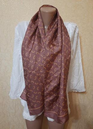 Шелковый шарф шов роуль uni- size4 фото
