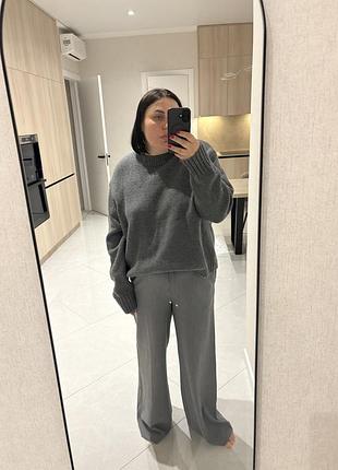 Сірі брюки zara