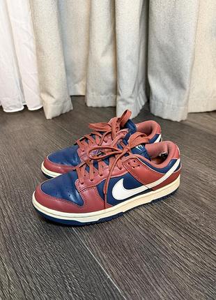 Кросівки nike dunk low у кольорі "canyon rust" кеди шкіряні кроссовки кеды кожаные