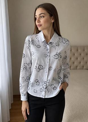 Блуза сорочка блузка біла zara bershka h&m massimo