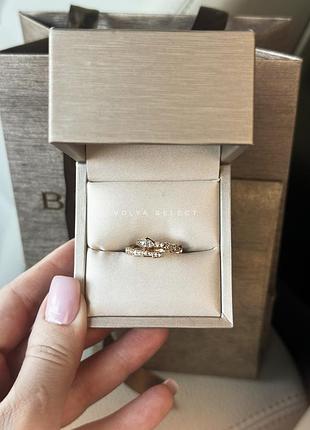 Каблучка bvlgari 18k gold plated