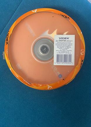 Диски новая запечатанная упаковка videx dvd-r 4,7 gb
