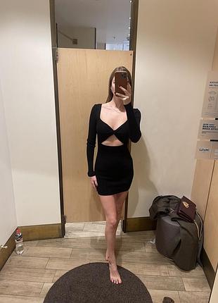 Трикотажна міні сукня malina fashion