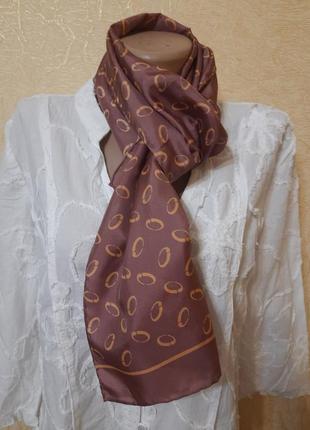 Шелковый шарф шов роуль uni- size8 фото