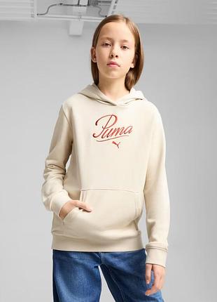 Худі підліткове ess script hoodie 68580687 puma 128 бежевий 68580687 129-140 см