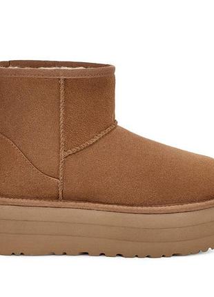 Жіночі черевики оригінал ugg classic mini platform brown 1134991-che 40 1134991-che