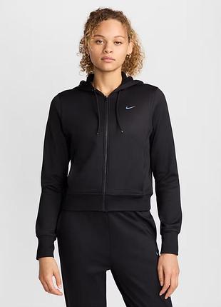 Толстовка жіноча nike therma-fit one full-zip hoodie black fb5216-010 l