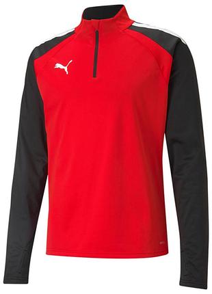 Джемпер puma teamliga 1/4 zip kids 657237-01, колір червоний, розмір (європа) — 128cm 657237-01 140 см