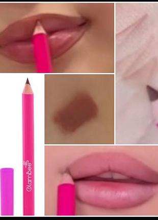 Glambee lips&amp;brow pencil олівці для губ і брів із набору "good vibes"