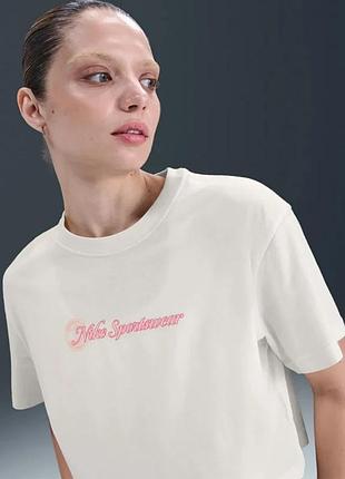 Футболка жіноча nike club ss crop yellow hv4947-110 xs