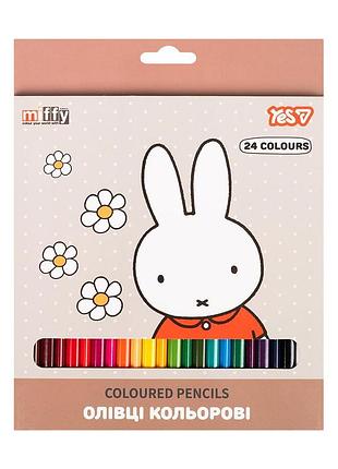 Карандаши цветные yes miffy 24 цвета