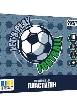 Пластилин yes 10 цветов 200г футбол