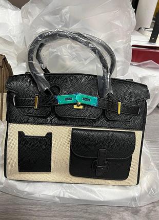 🤍 porté bag textile/black