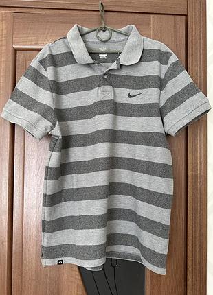 Чоловіча футболка-поло nike "the athletic dept." у смужку (розмір xl) / оригінал