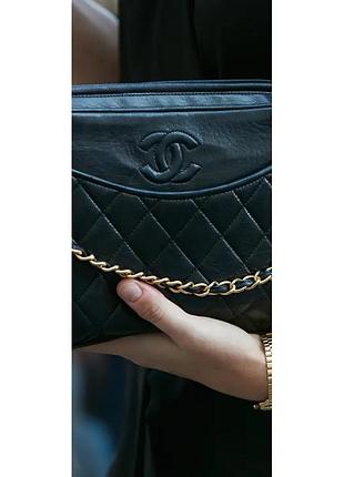 Сумка через плече chanel vintage шанель вінтаж chanel “camera”