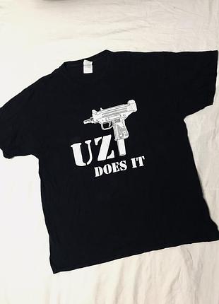 Футболка uzi мерч черная оригинальная