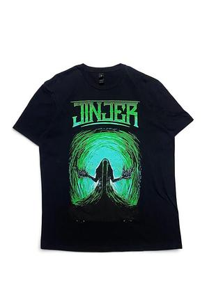 Чоловіча футболка jinjer band tee metal rock чорна l