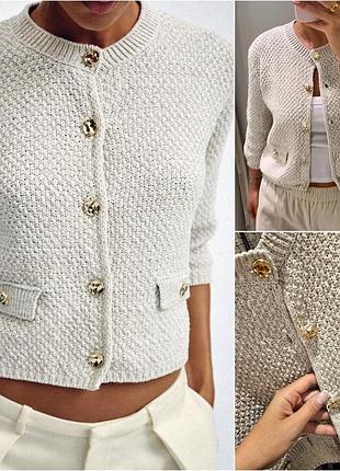 Трикотажный жакет/кардиган zara.