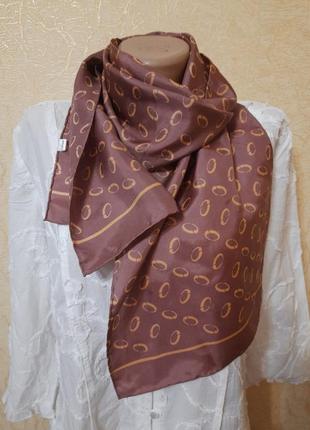 Шелковый шарф шов роуль uni- size