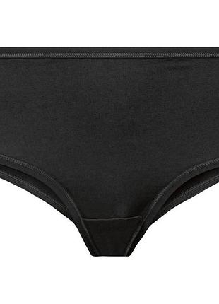 Трусики-хипстеры хлопковые однотонные для женщины esmara lycra® 381909_473559_499683_434588_427474_391488 l черный
