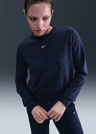 Свитшот женский nike w nsw nk chill ft crew blue hv2393-410 xs