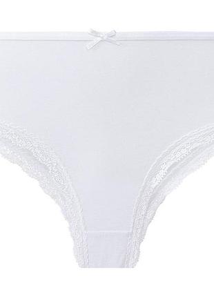 Трусики-хипстеры с кружевом для женщины esmara eco soft & micro 381363-1 s белый