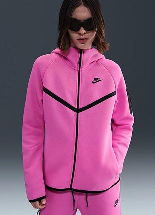 Толстовка nike w nsw tch flc wr fz hdy 2 hv6747-675 xs