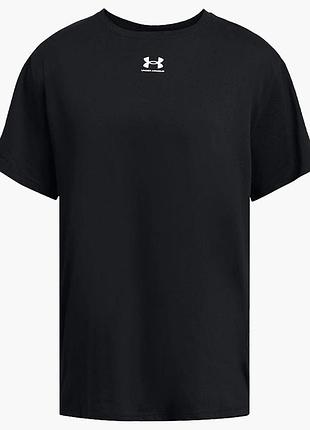 Футболка женская under armour campus oversize (1387193-001) 1387193-001 xs