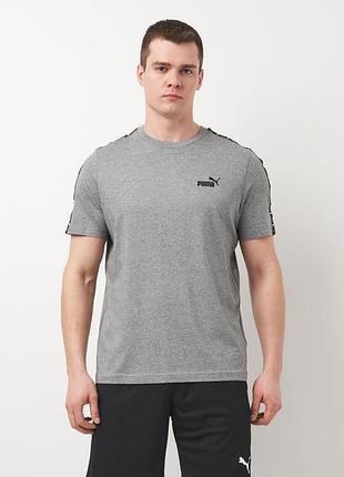 Футболка ess tape tee 68467403 puma 3xl серый 68467403 xl