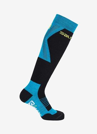 Носки s s/max jr dx+sx havaian surf/black c10169 salomon m голубой c10169 s