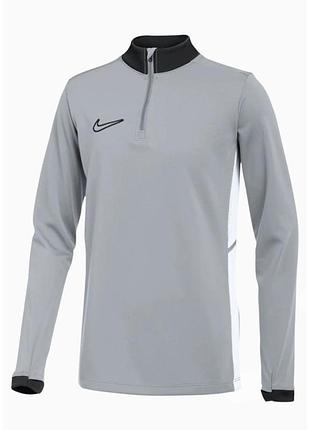 Джемпер дитячий nike dri-fit academy 25 dril top junior fz9773-012, цвет серый, размер (европа) - 16 fz9773-012 164 см