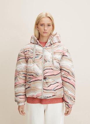Куртка modern short puffer jacket 1032686-30243 tom tailor l бежевий 1032686-30243
