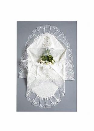 Нова з бірками крижма interkids луїза (5903,махра,шампань) 80 х 80 см