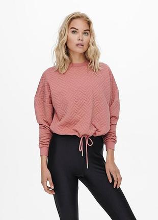 Толстовка onlsquare l/s string o-neck cc swt 15234269-ash rose only l разовый 15234269-ash rose m