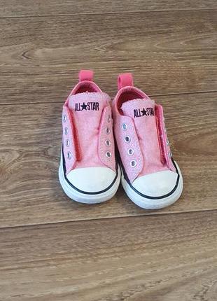 Оригінаььні дитячі кеди converse розмір 21 дівчинка