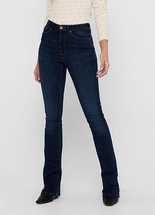 Джинси onlpaola life hw flare bb azgz878 noos 15170664-dark blue denim only 15170664-dark blue denim l/32