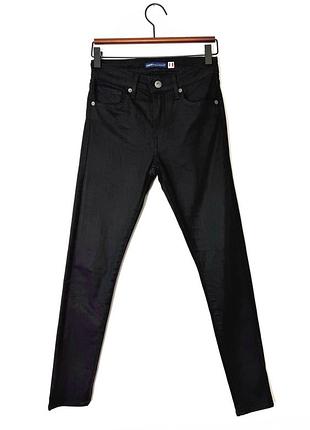 Чорні джинси скіні з високою посадкою levis 721 italian fabric