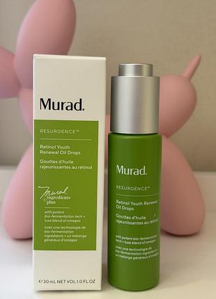 Олійні краплі з ретинолом для відновлення молодості  murad resurgence retinol youth renewal oil drops