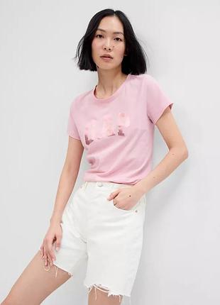 Футболка v-gap ss clsc tee 268820-72 gap s розовий 268820-72 xs
