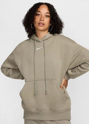 Худі жіноче nike sportswear phoenix fleeceoversized pullover hoodie green dq5860-320 s