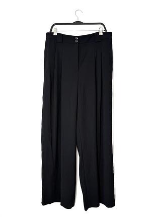 Черные широкие брюки палаццо river island