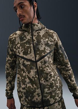 Толстовка nike tech fleece camo/beige hv0955-276 s