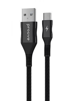 Кабель proove braided scout micro usb-usb 2.4a 1м