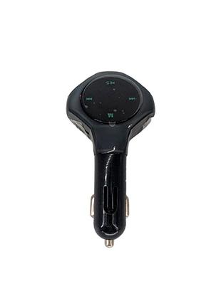 Fm модулятор hz h29 bluetooth 3.0 з aux та microsd grey