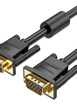 Кабель для передачі даних vention vga male - male 3м чорний (daebi)