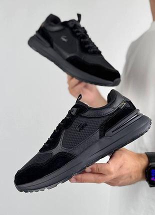 Чоловічі кросівки lacoste urban breaker new gtx all black