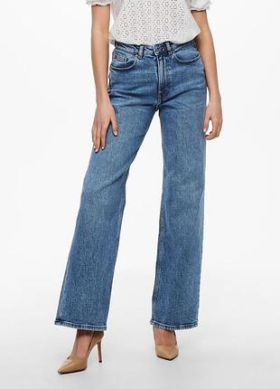Джинси onljuicy hw wide leg rea365 noos 15234743-medium blue denim-detail:nas365 only 15234743-medium blue deni